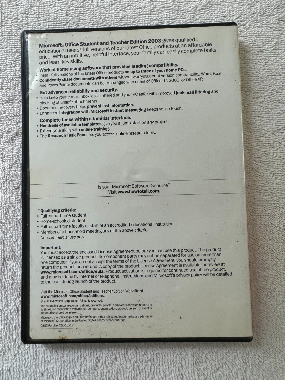 Microsoft Office Student and Teacher Edition 2003 With Product Key