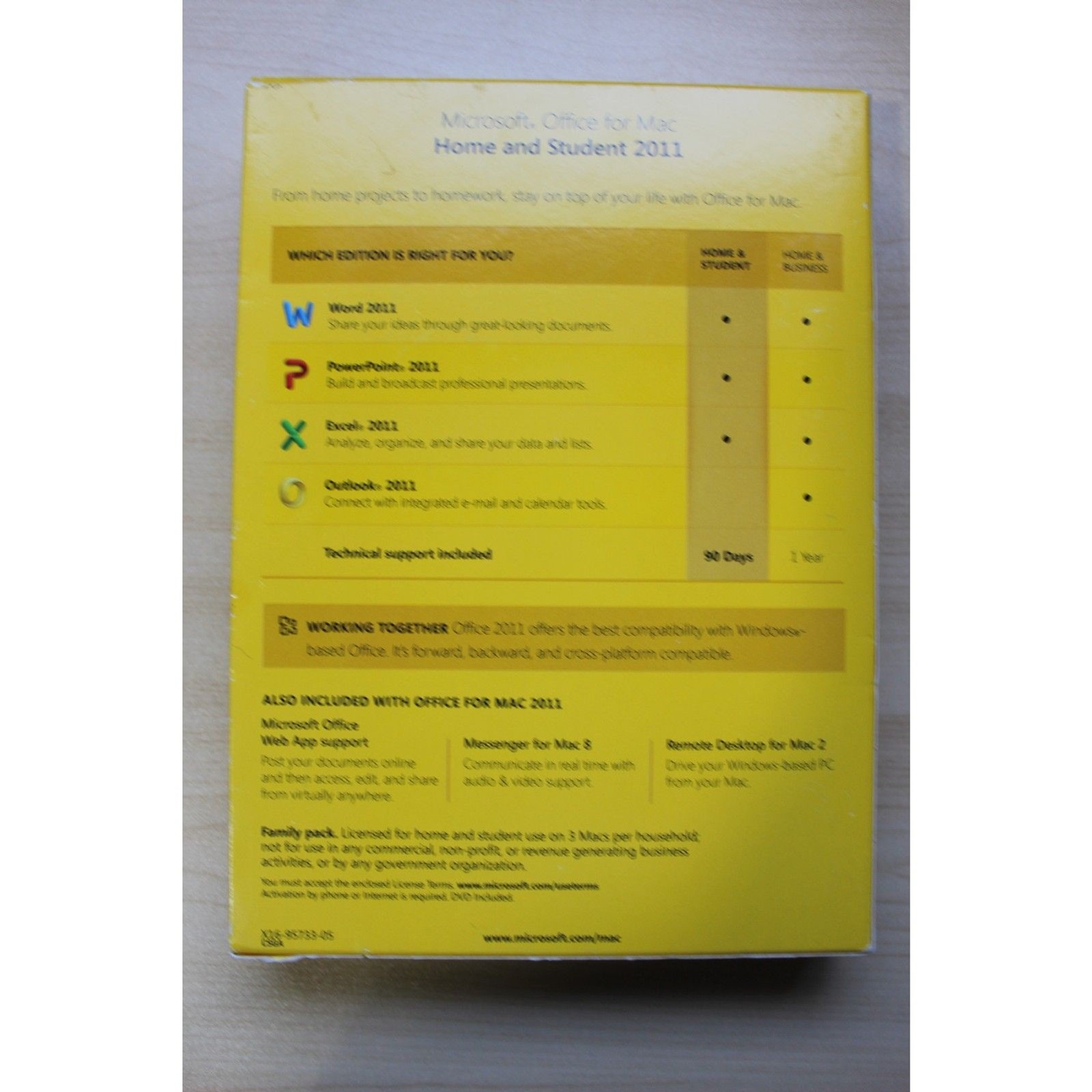 Microsoft Office for Mac 2011 Home & Student Full Version