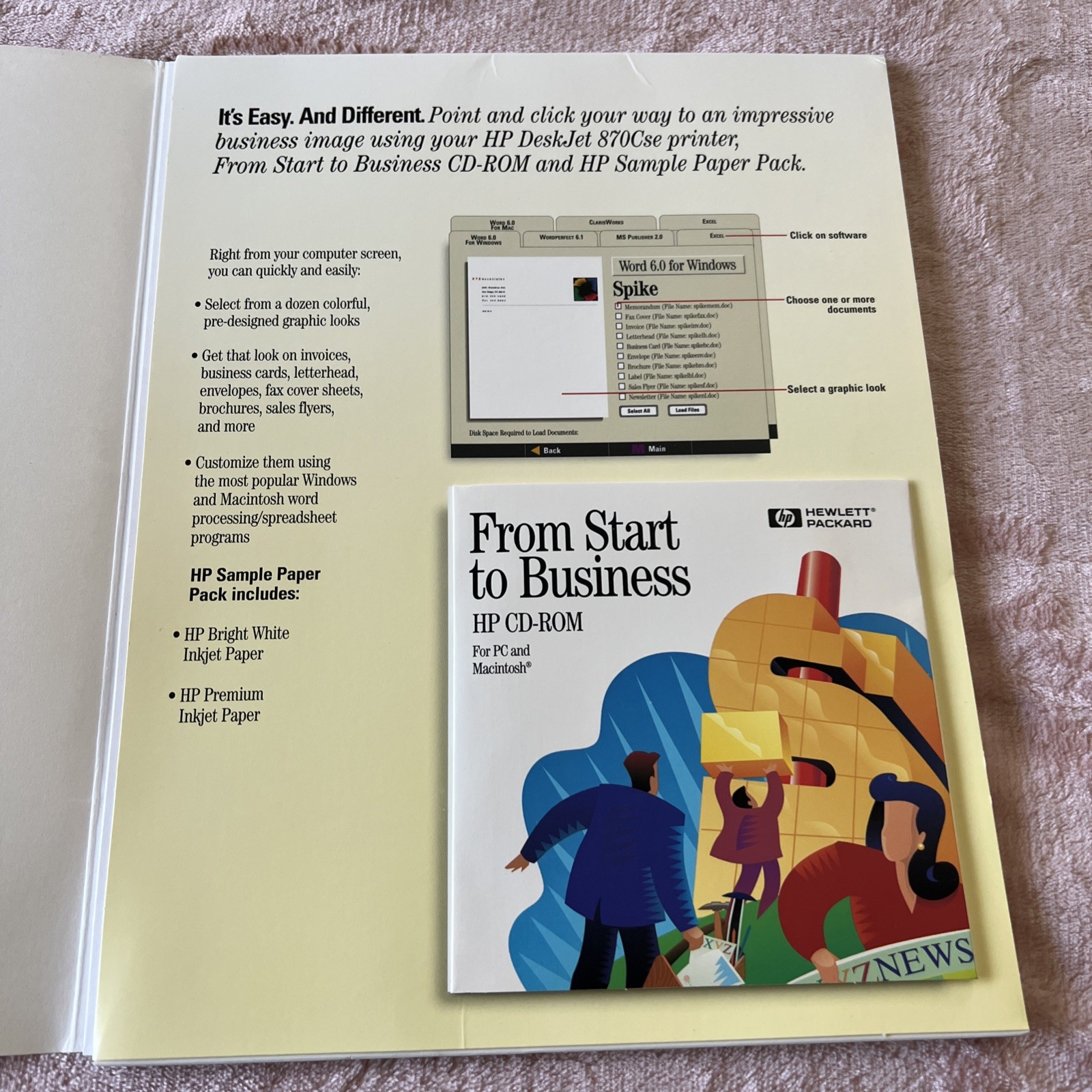 HP Print Kit from start to business w/CD