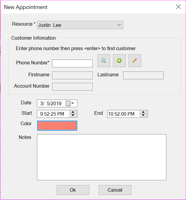 Business Appointment Scheduling Software Calendar Date Schedule Planner Salon