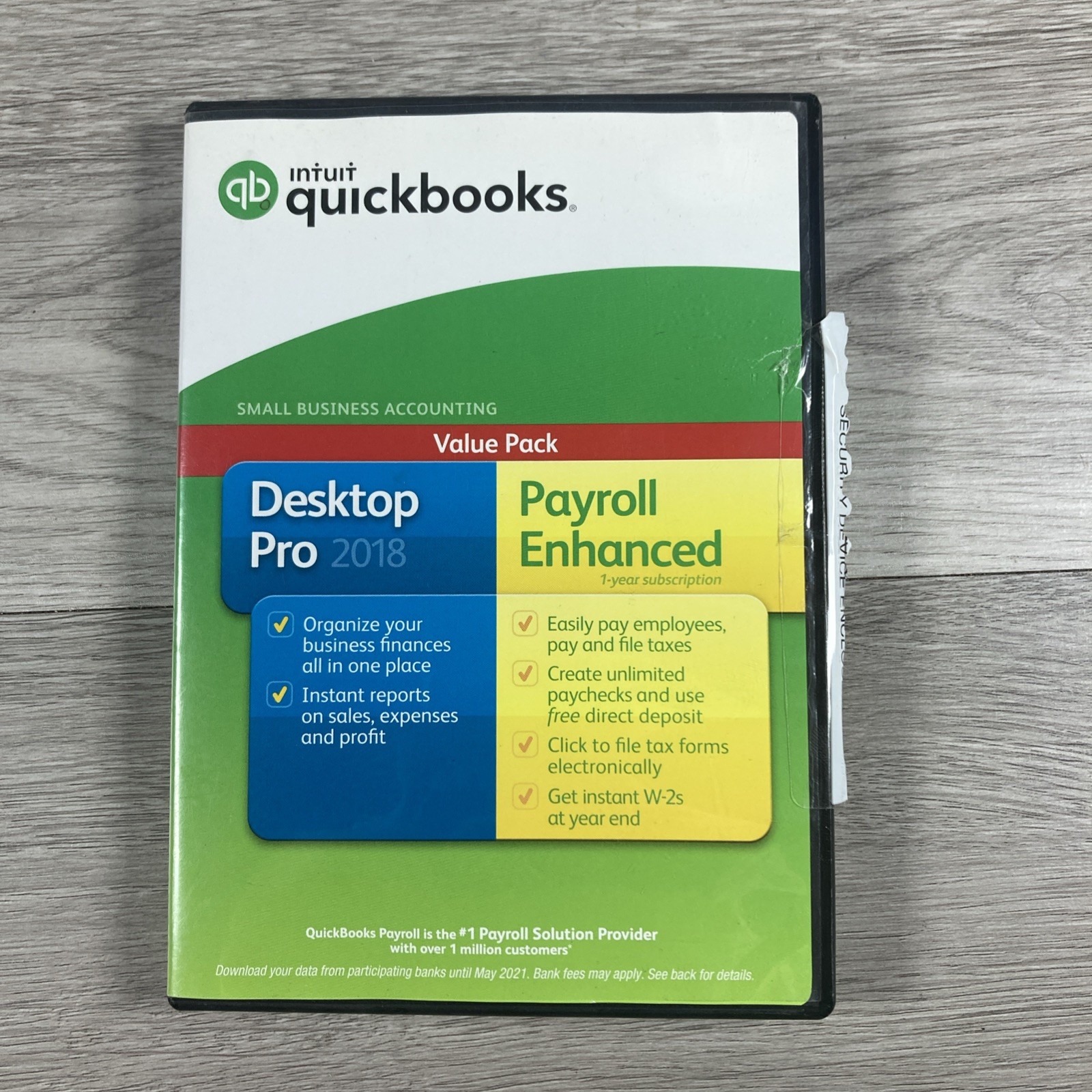 INTUIT QUICKBOOKS DESKTOP PRO 2018 FOR WINDOWS – RETAIL BOX – 1 USER