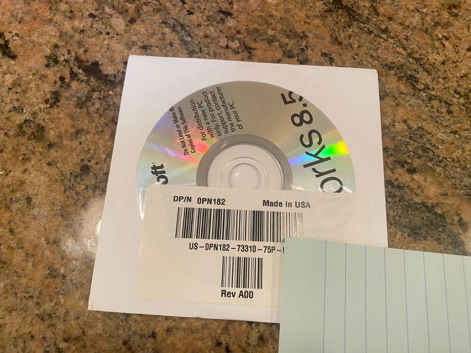 Dell Microsoft Works 8.5 Software CD OEM Sealed