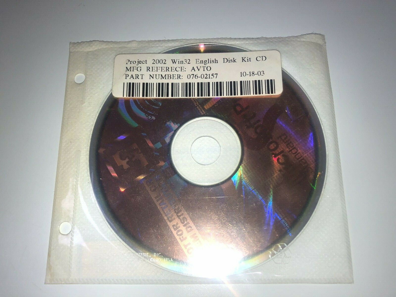 Microsoft Project Standard Version 2002 Win32