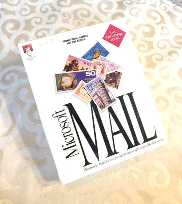 Microsoft Mail (1992) Mac Mail Version 3.1 Promo Server. New – Sealed