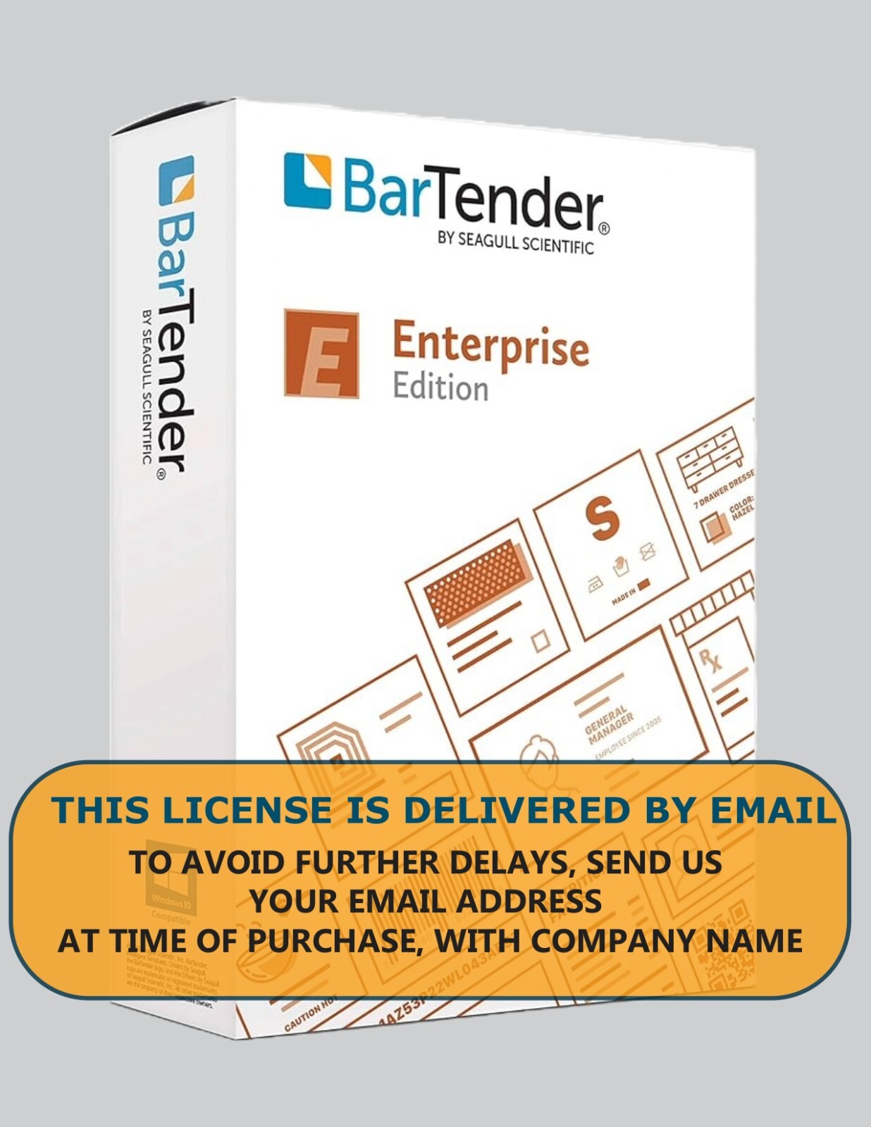 Labeling Software Seagull Scientific Bartender 2022 Entreprise 5 PRINTER