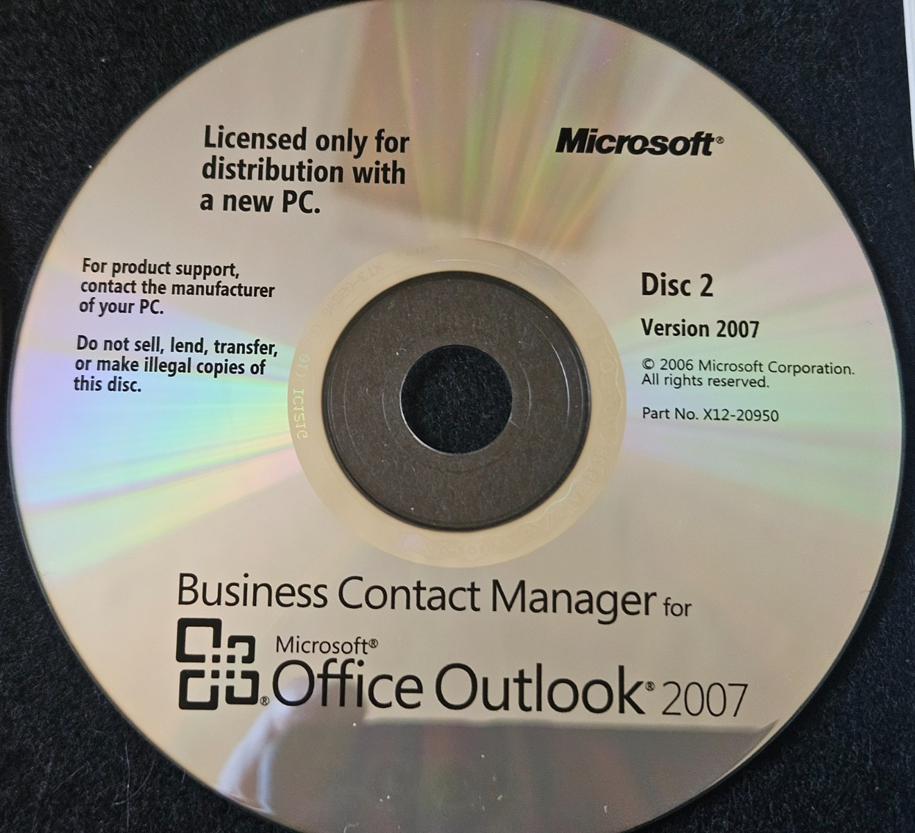 3 OEM Microsoft Office Small Business 2 x 2007, 1 x 2003 w/ Outlook Contact Mgr.