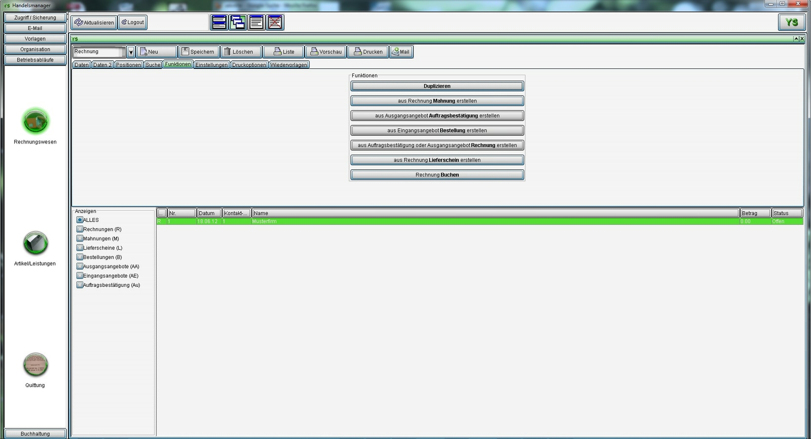 Dealer Software, Import, Export, Accounting and Accounting Program, WaWi, P&L