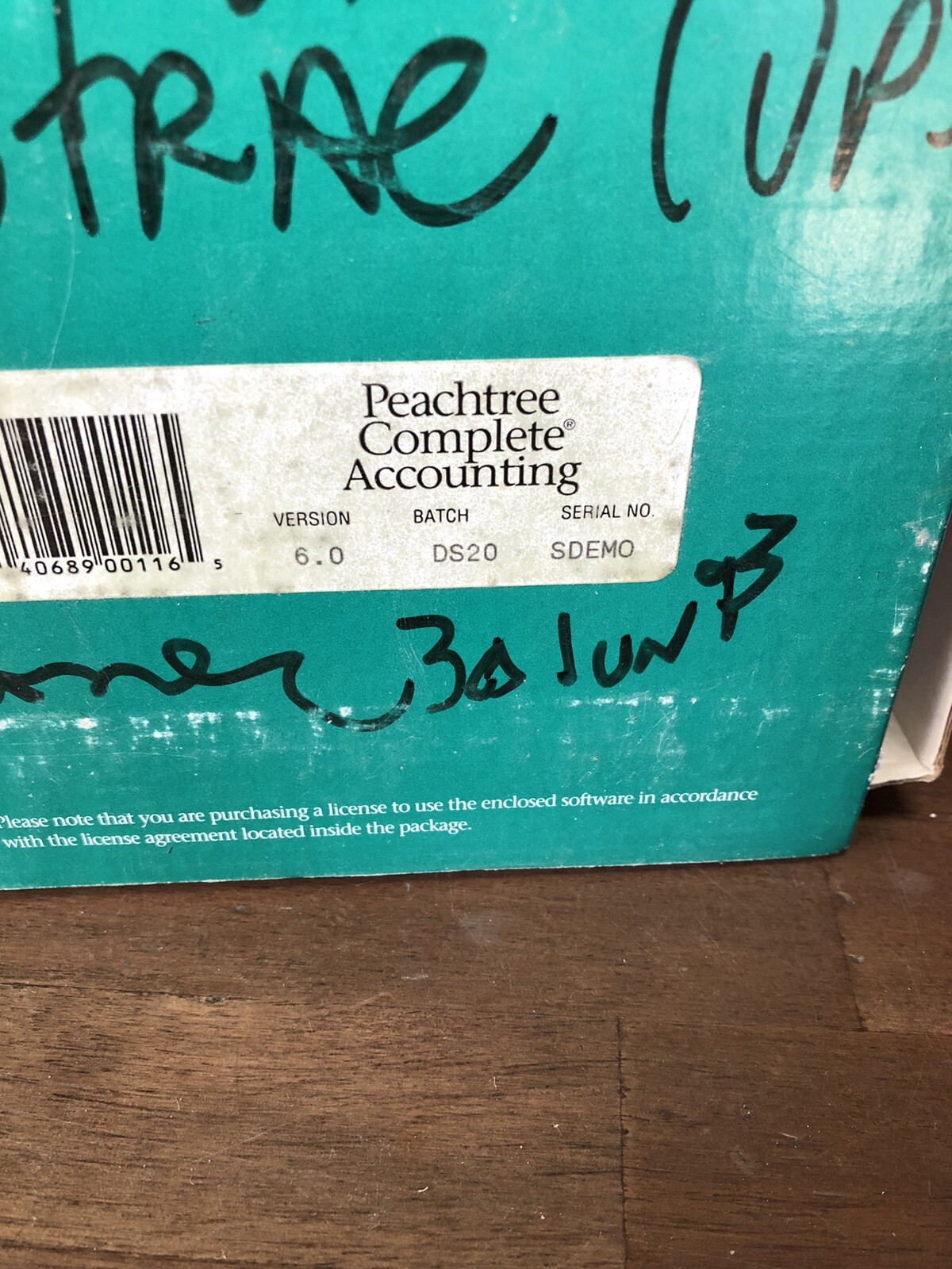 VINTAGE PEACHTREE SMALL BUSINESS ACCOUNTING SYSTEM Software 6.0