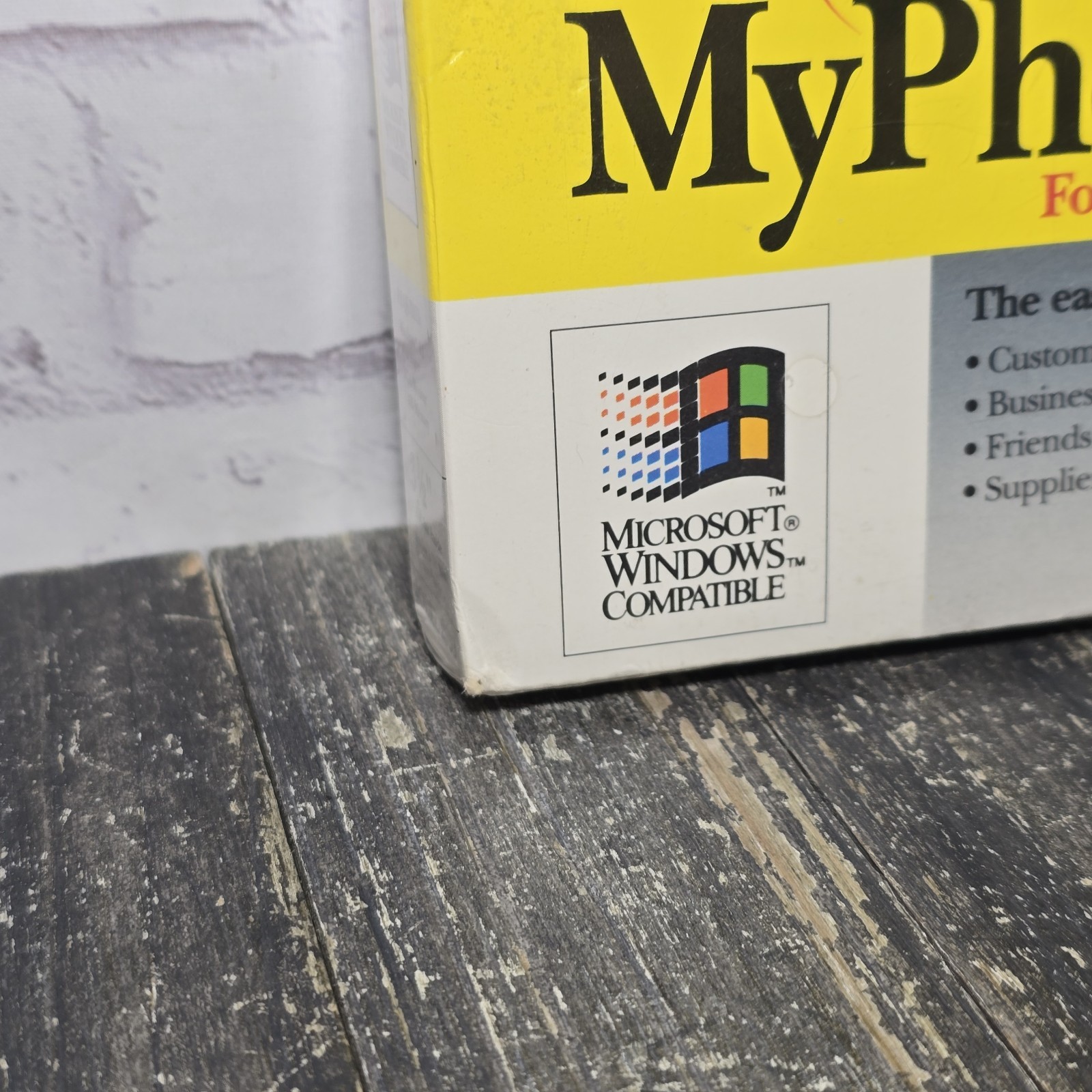 NEW My Phone Book for Windows Vintage 1994 My Software Co. Floppy Disk