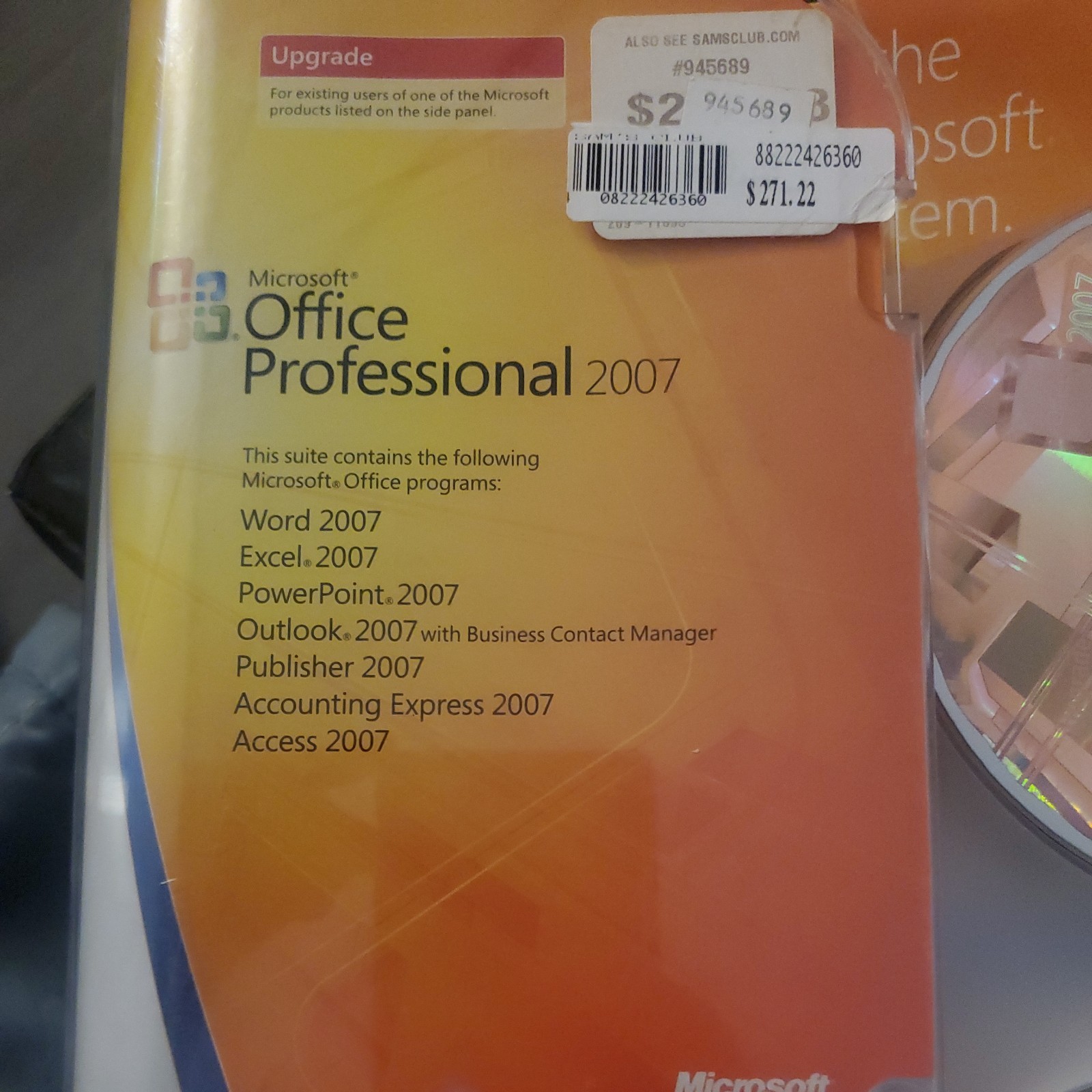 Microsoft Office Professional 2007 Upgrade
