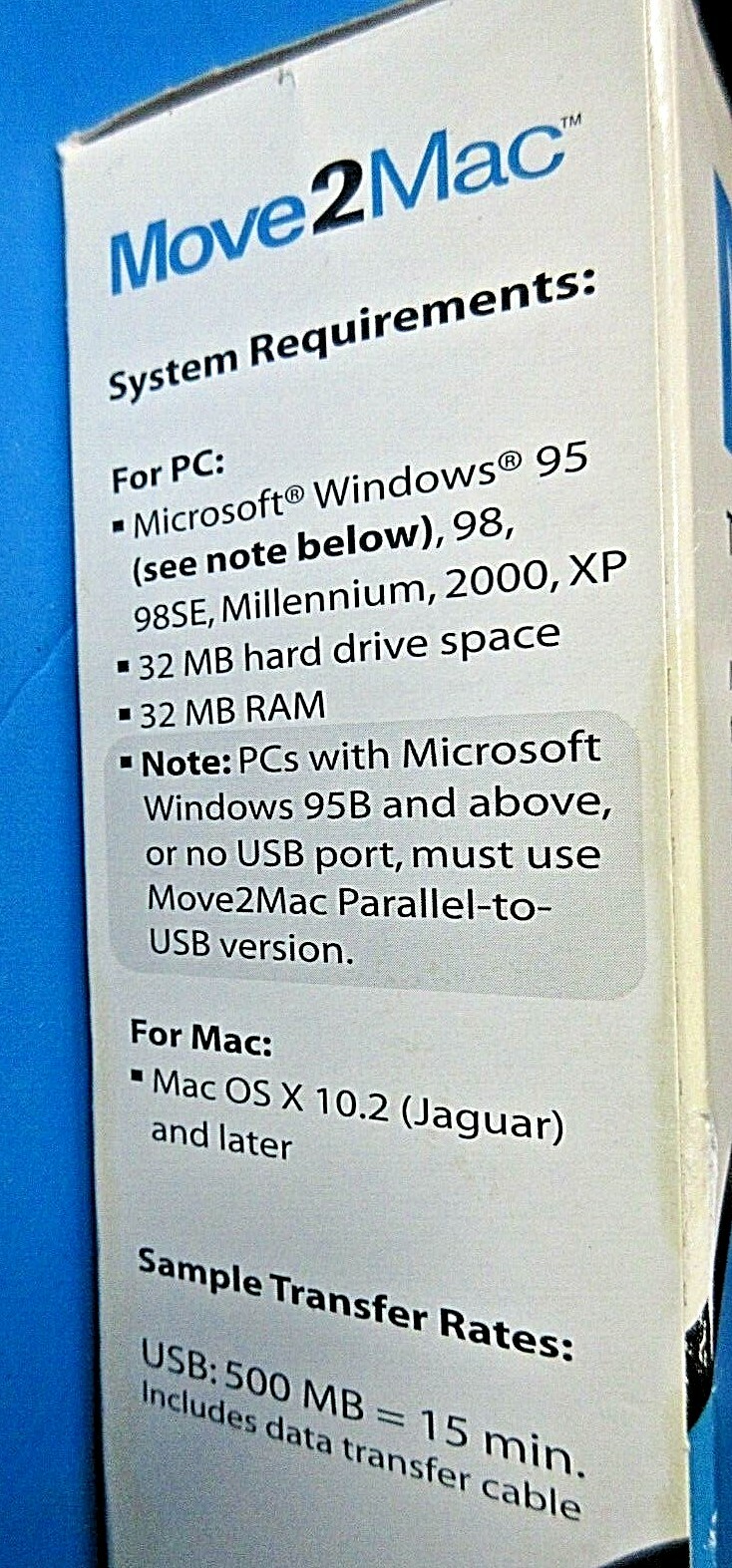 Move2Mac Macintosh PC Transfer Data Quickly from PC to MAC