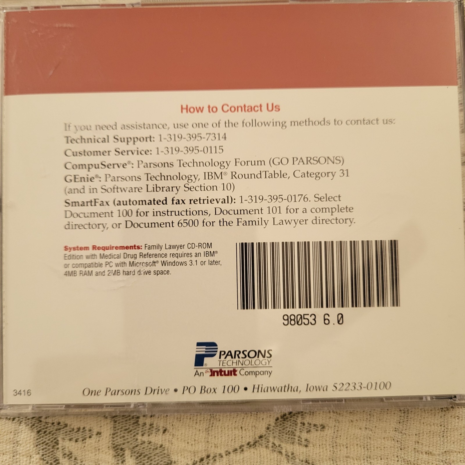 Quicken Family Lawyer Software -CD-ROM – Legal Forms – 2001