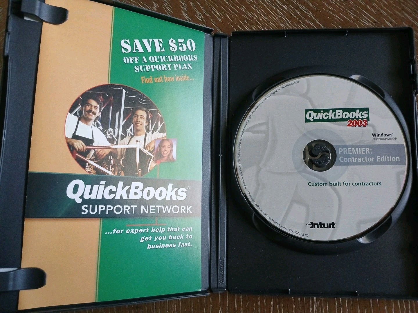 Intuit Quickbooks 2003 Premier Contractor Edition Upgrade Only EUC w/Key Code