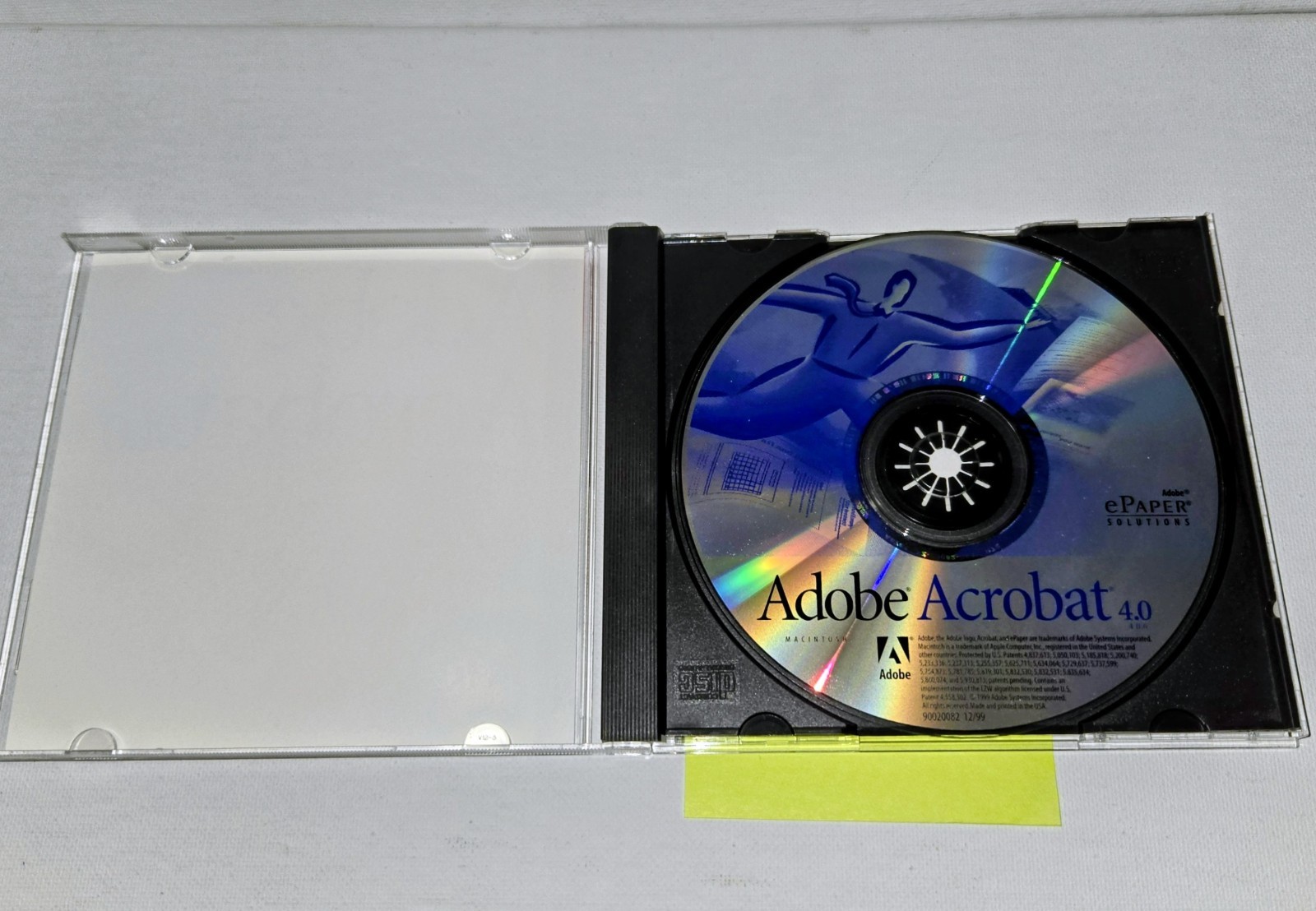 Adobe Acrobat Reader 4.0 CD W/ Serial Number For Mac