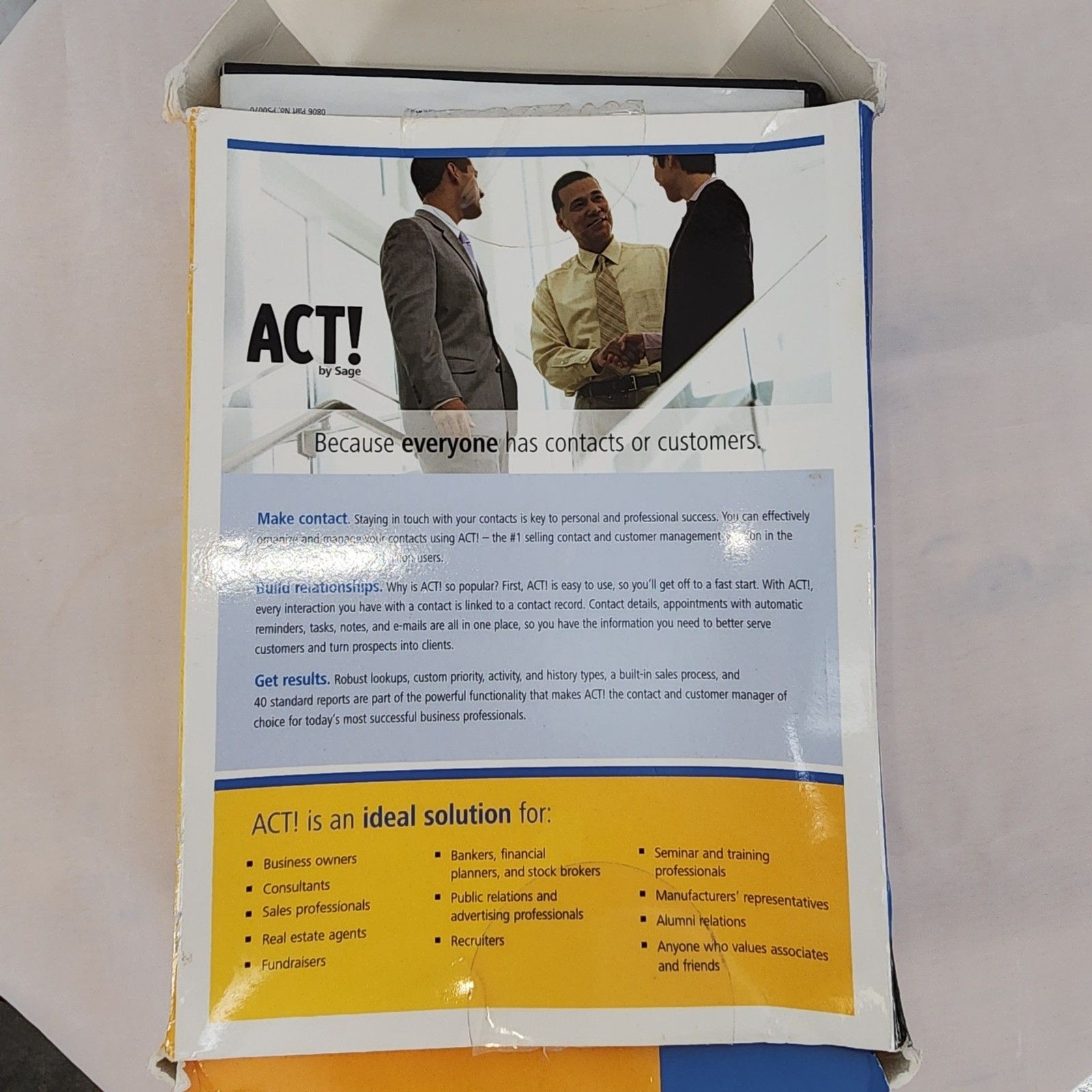 ACT! by sage contact & customer manager 2007 version 9 for windows 2000/XP/Vista