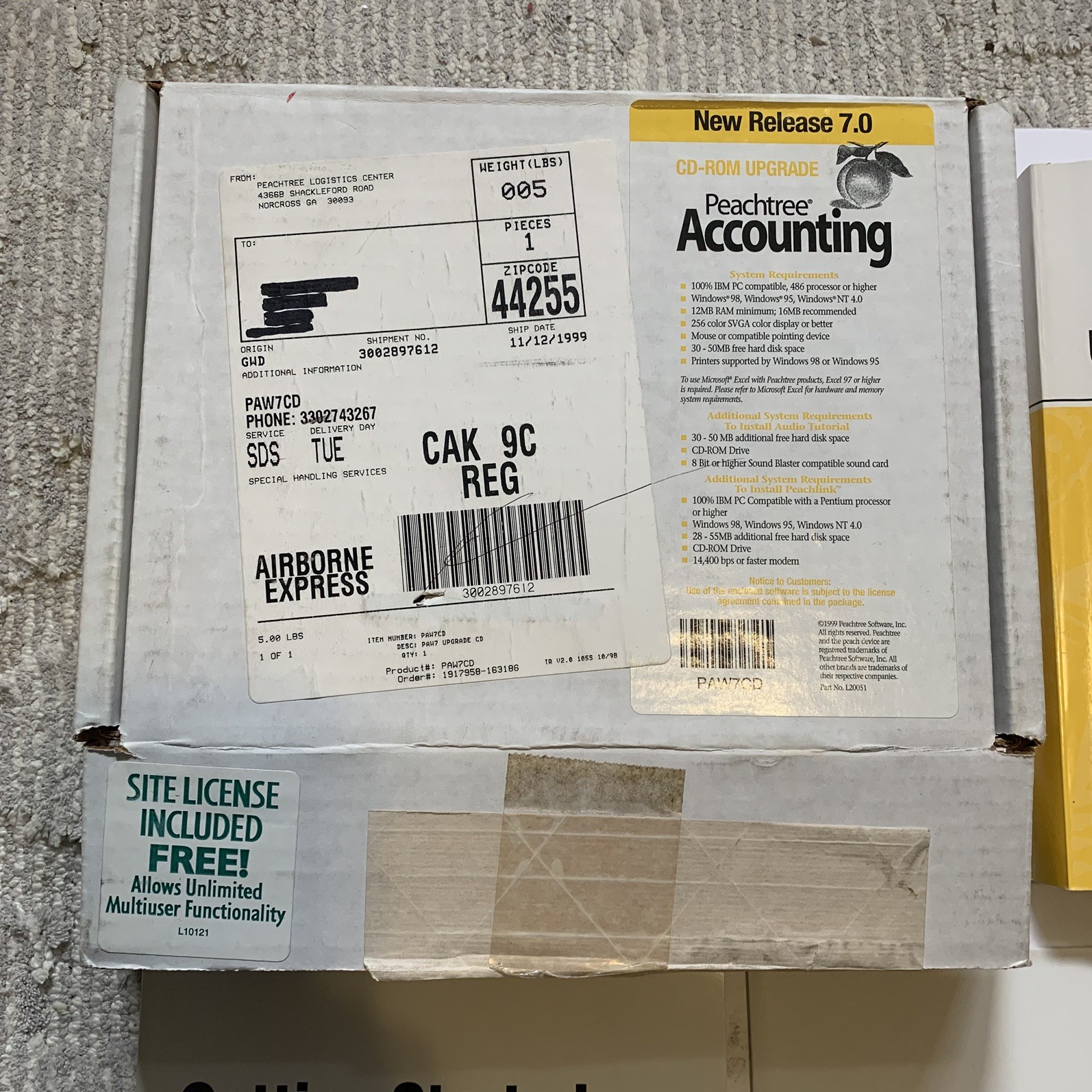 Peachtree Accounting 7.0 Complete Upgrade Set w/ Manuals + PeachLink 2.0 Sealed