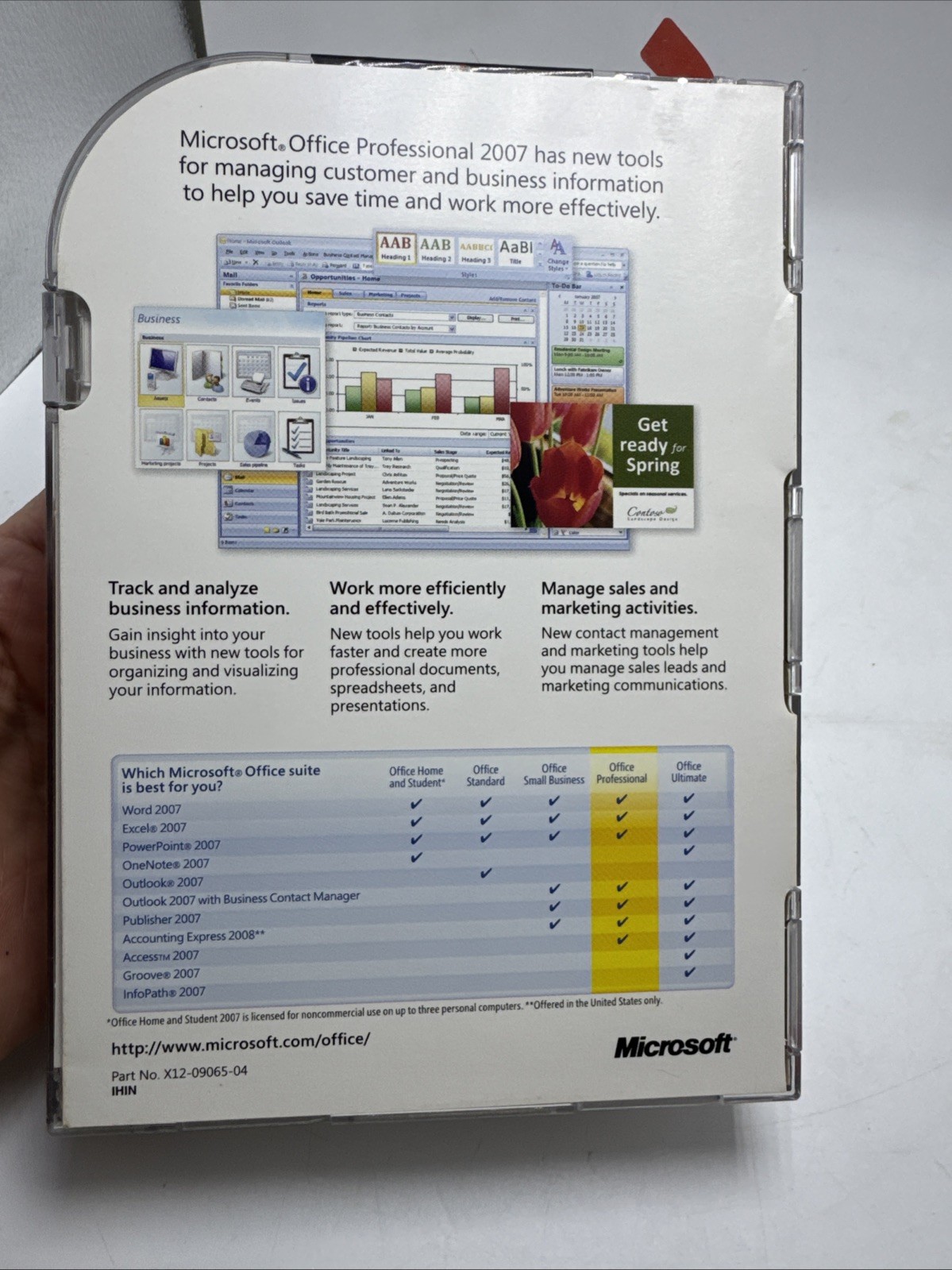 Microsoft Office Professional 2007 Full Version Academic Use Only New Sealed