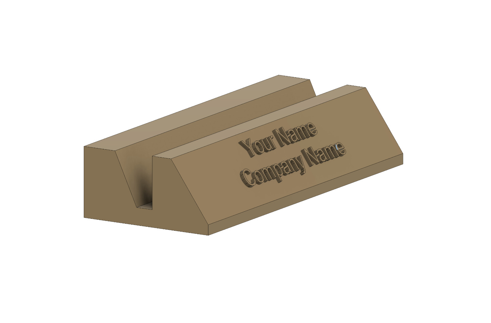 Custom 3D Printed Business Card Holder – Personalized Nameplate – Desk Organizer
