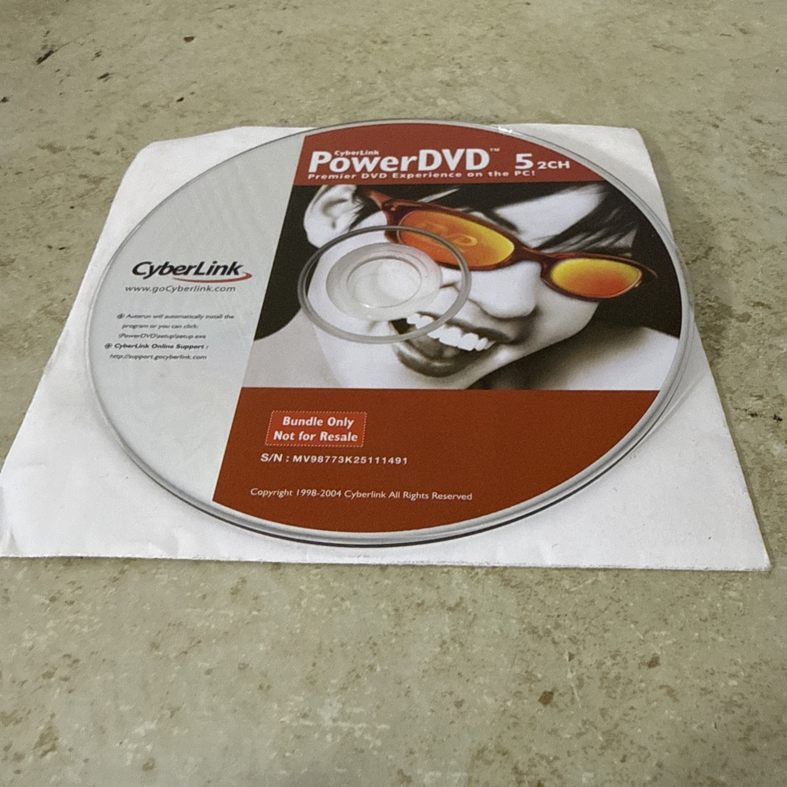 Cyberlink PowerDVD 5 Win 95/NT W/ Serial/Key