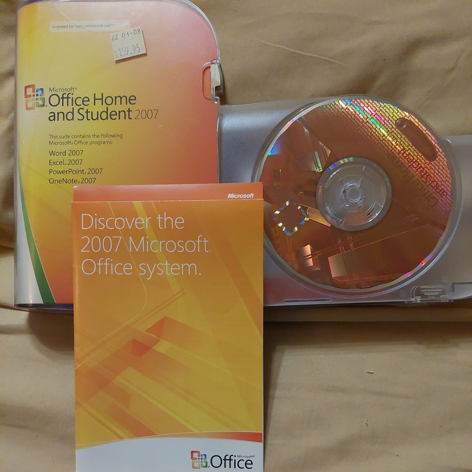 Microsoft MS Office Home and Student 2007 Word Excel PowerPoint OneNote W/ Key