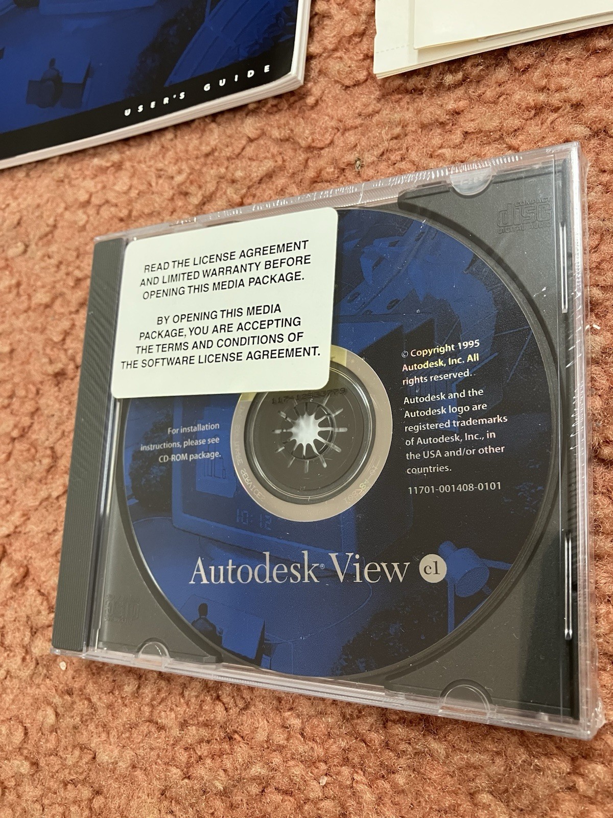 AUTODESK VIEW VERSION C1 – WINDOWS V3.1 CD – USER’S GUIDE – CD – 1995