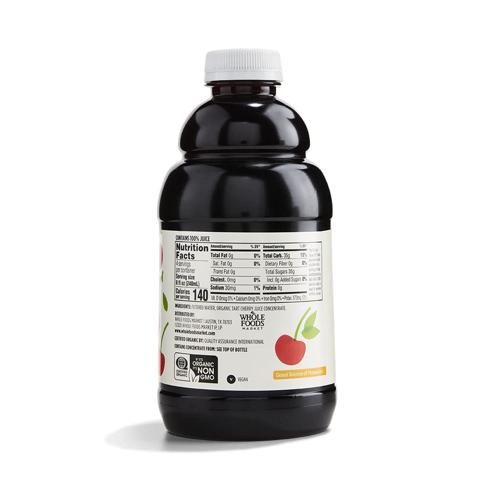 365 by Whole Foods Market, Organic Tart Cherry Juice, No 32 Fl Oz (Pack of 1)