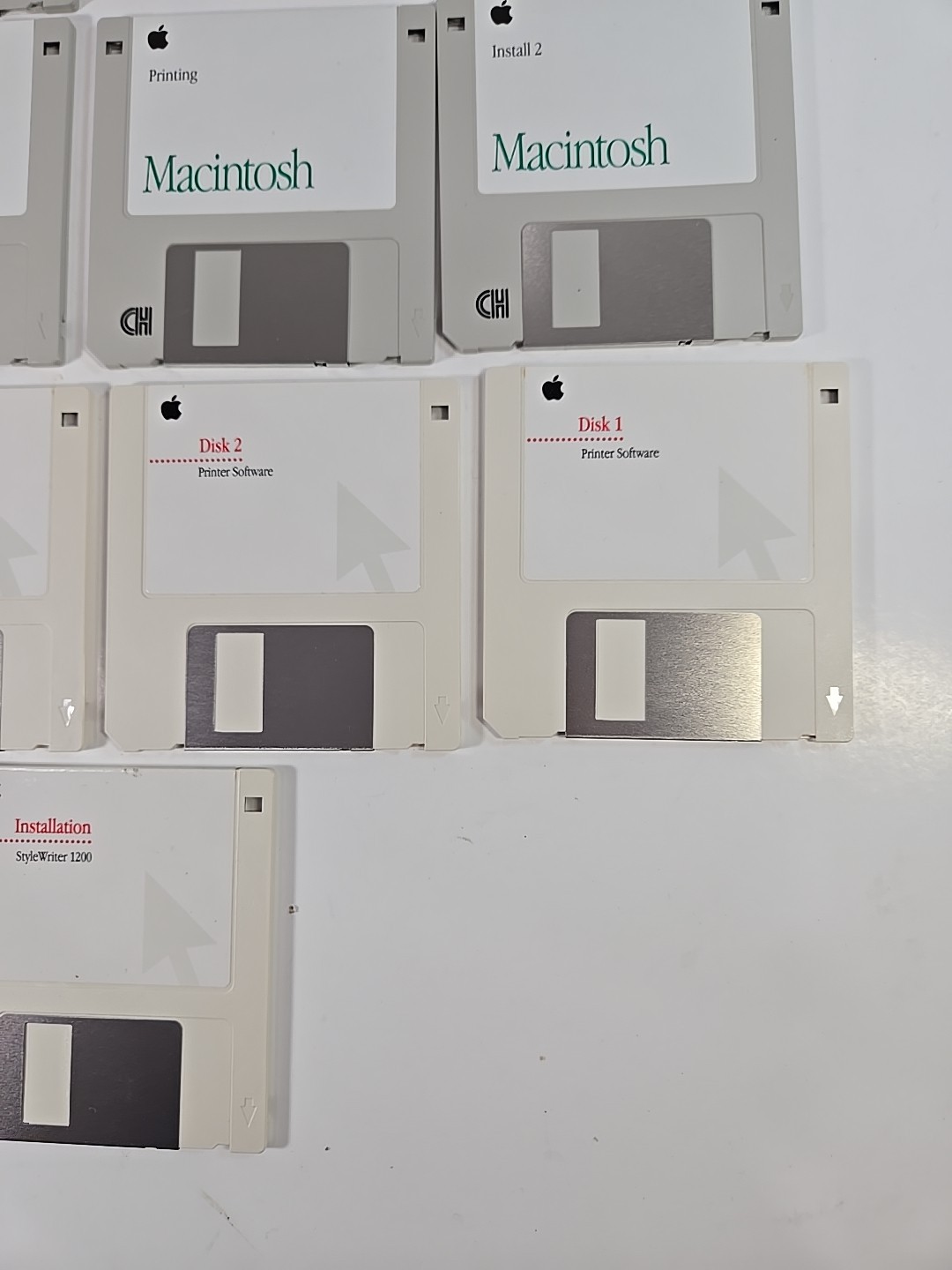 Lot 13 Apple Floppy Disk 3.5″ Install Macintosh,Mac OS Style Writer Software