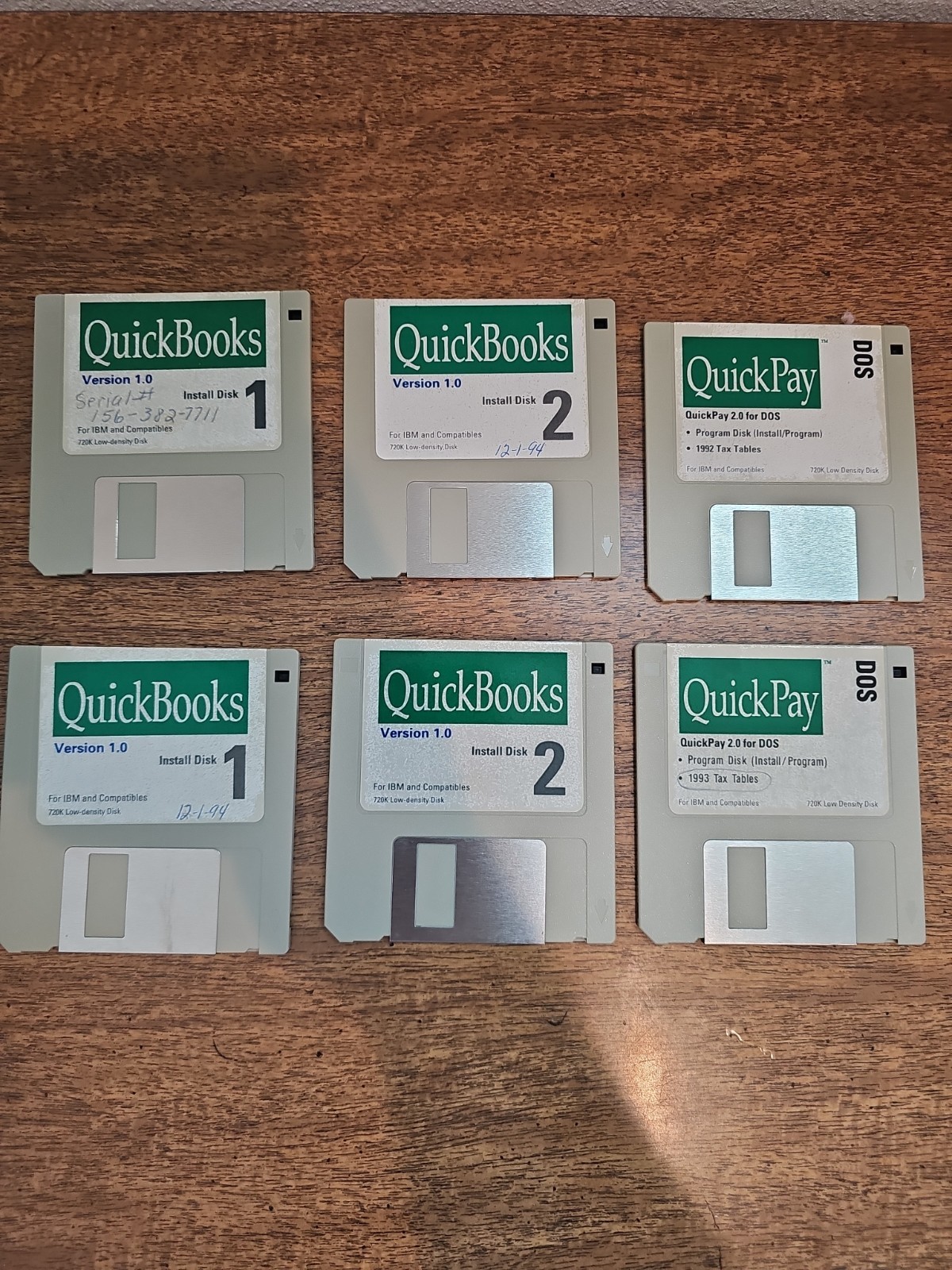Quickbooks and Quickpay 1992 Version 1.0 With Floppy Disk See Description