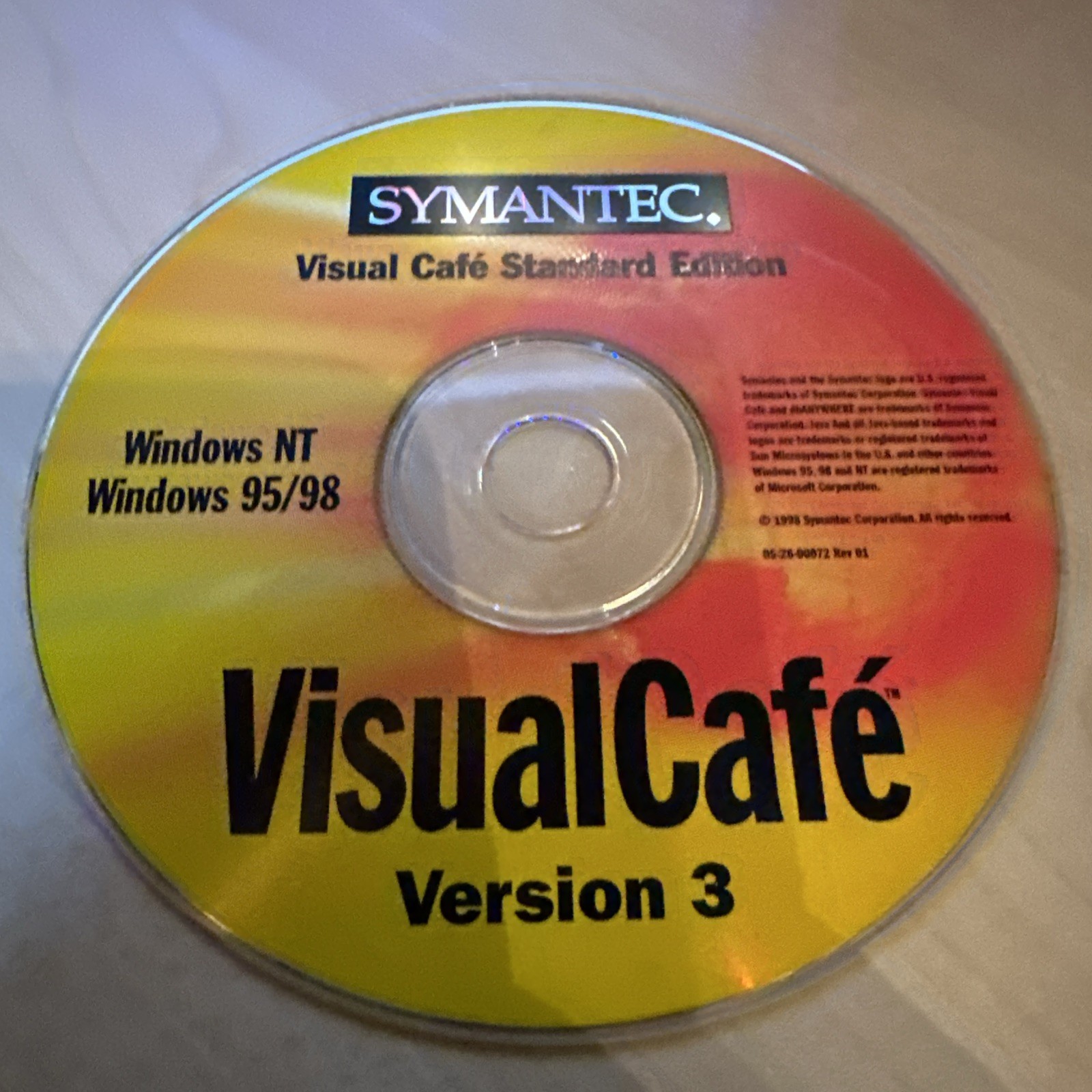 SYMANTEC VISUAL CAFE 3 THE FAST TRACK FOR LEARNING JAVA