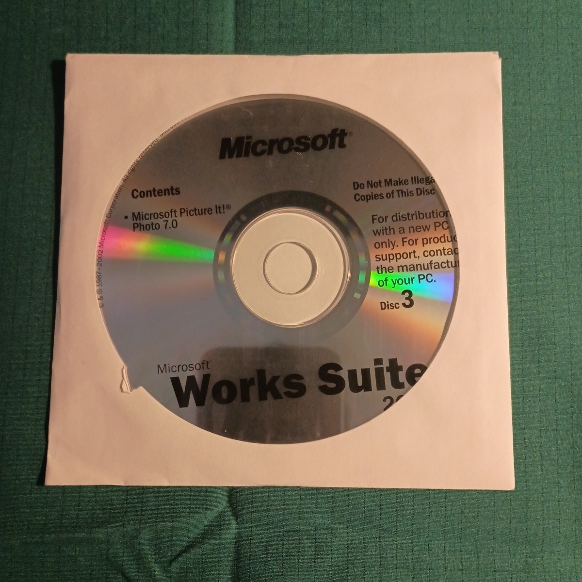 Microsoft Works Suite 2003 Software With Product Key 5 Discs