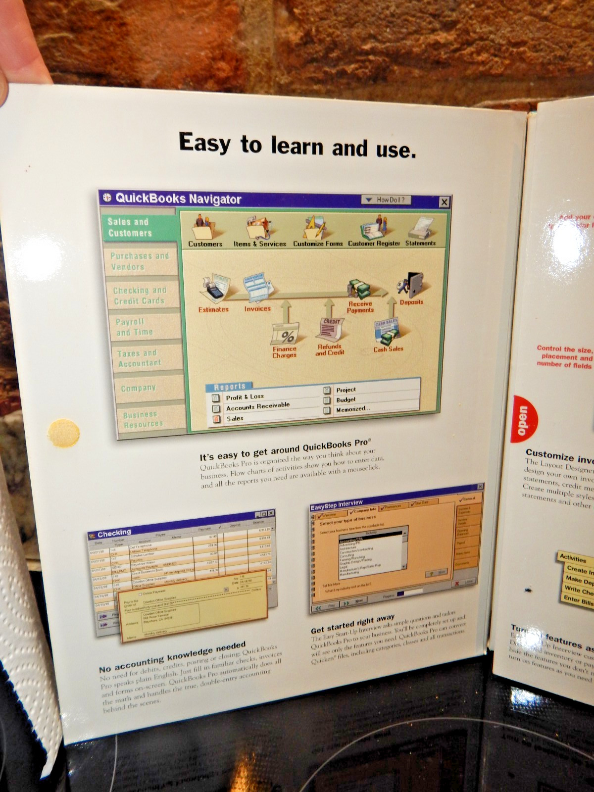 Quickbooks Pro 1998 Version 6.0 Windows 95/98 Quicken Software