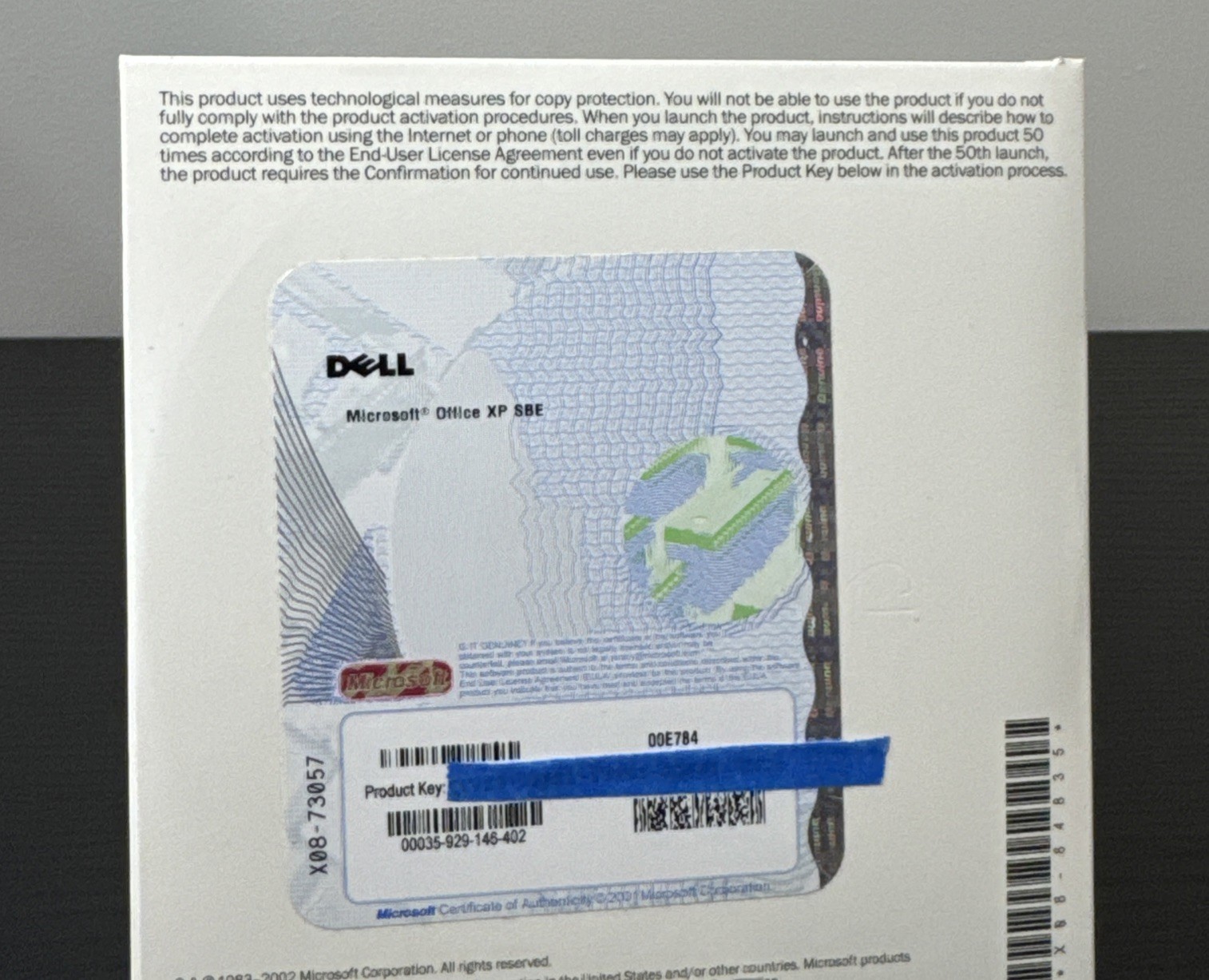 2001 Microsoft Office XP Small Business SBE for Windows Discs w/ Product Key