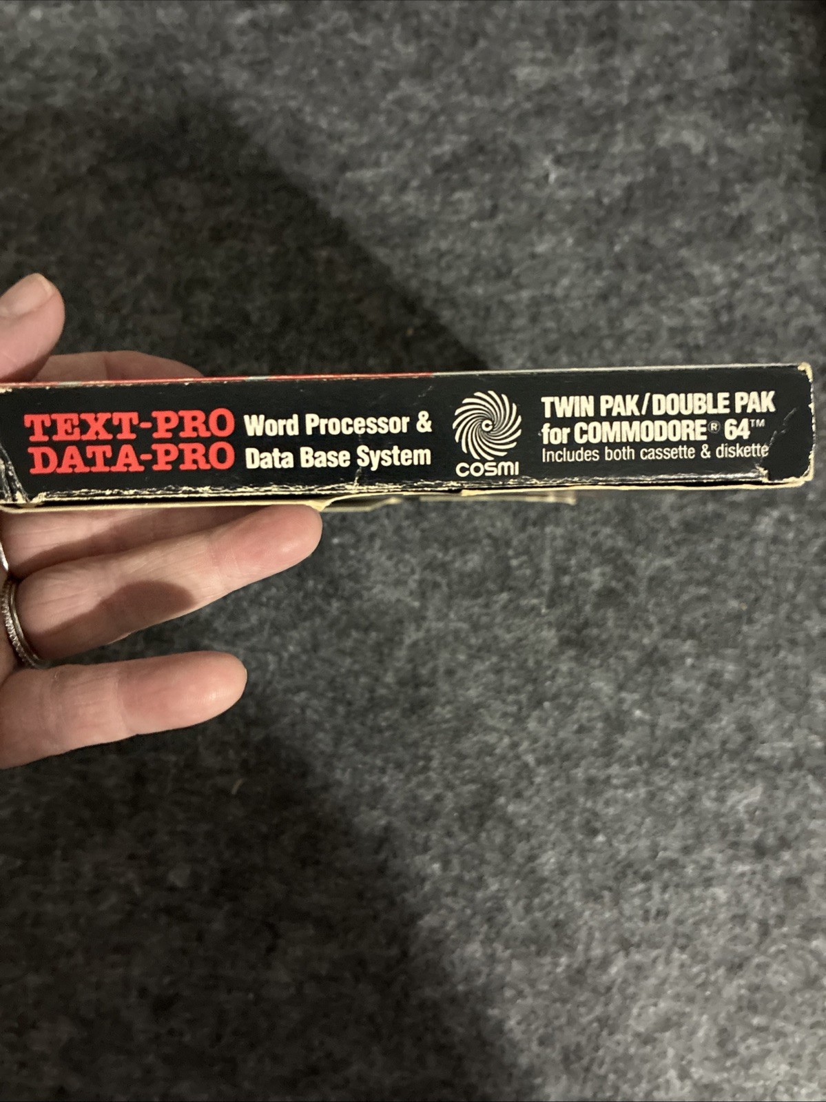 TEXT-PRO Word Processor & DATA-PRO DataBase System for Commodore 64/128 English