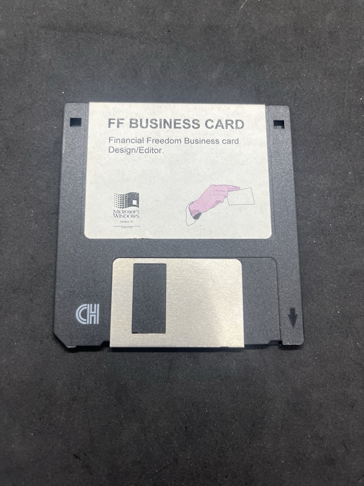 Vintage FF BUSINESS CARD Financial Freedom Design Editor 3.5” Floppy Software