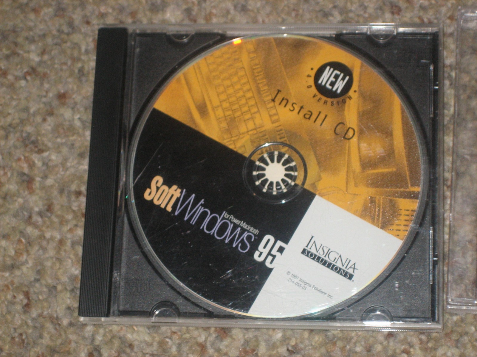 LOT OF 3 INSIGNIA SOLUTIONS SOFT WINDOWS 95 INSTALL DISCS FOR MACINTOSH