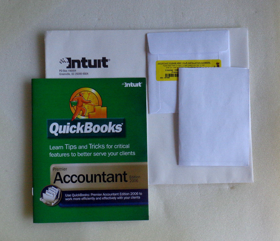 QuickBooks Premier Accountant Edition 2006 For Windows XP, 2000 (New! Sealed)