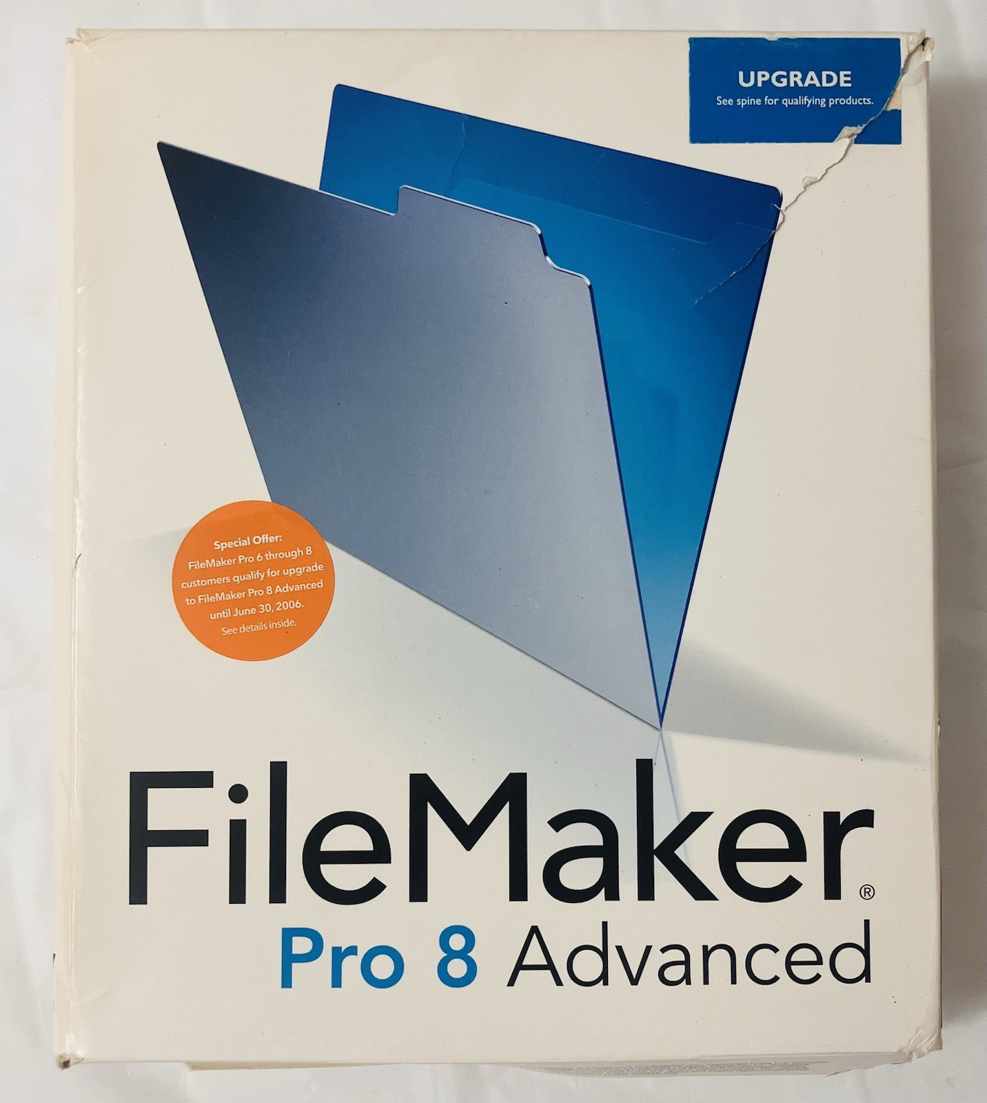 FileMaker Pro 8 Advanced Upgrade Complete Box Set Mac Windows 2 Disc