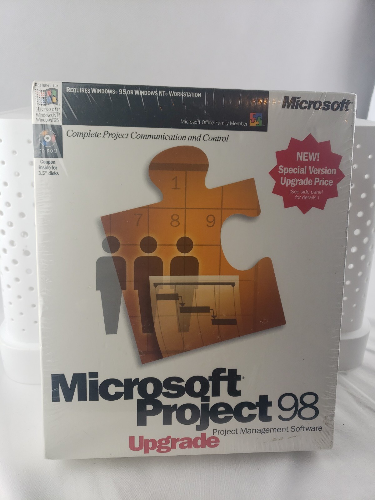 Microsoft Project 98 Upgrade -Projet Management Software New Sealed