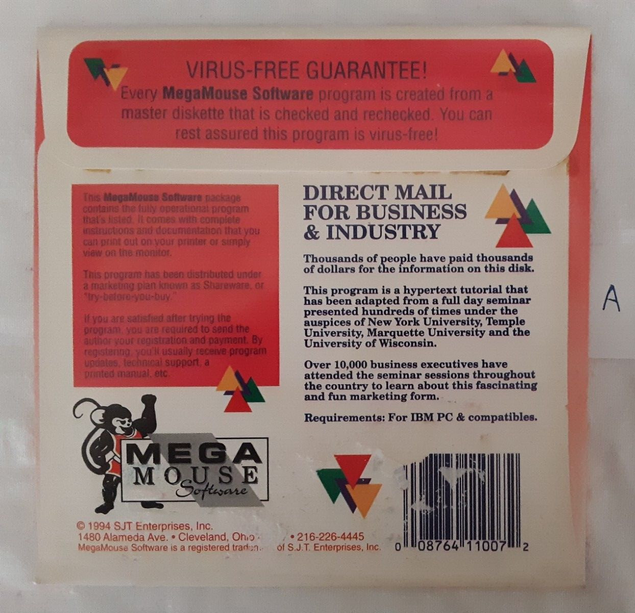 Direct Mail for Business & Industry retro 5.25″ floppy FREE SHIPPING 94 SEE NOTE