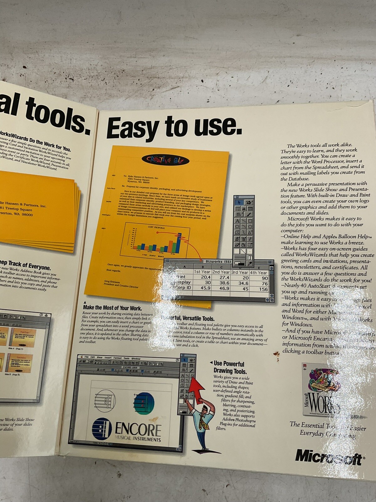 Microsoft Works Version 4.0 Vintage 1994 Macintosh Computer Promo Sample New