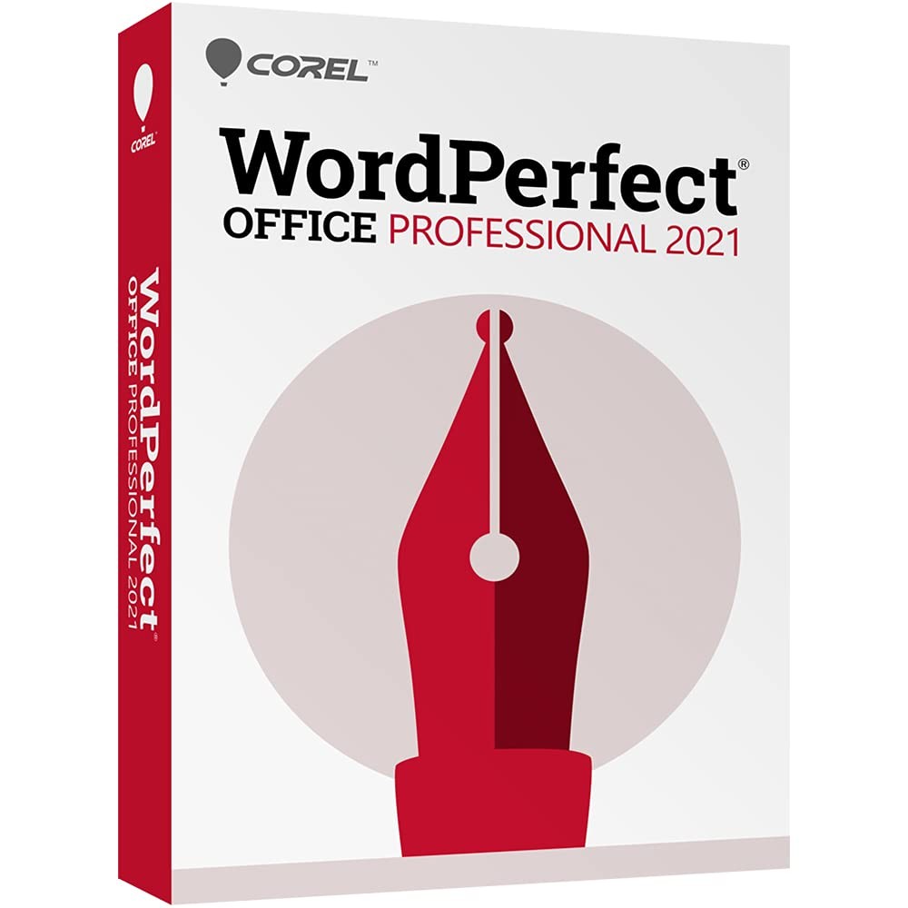 Office Suite Software WordPerfect 2021 Professional Word Processor Corel Disc