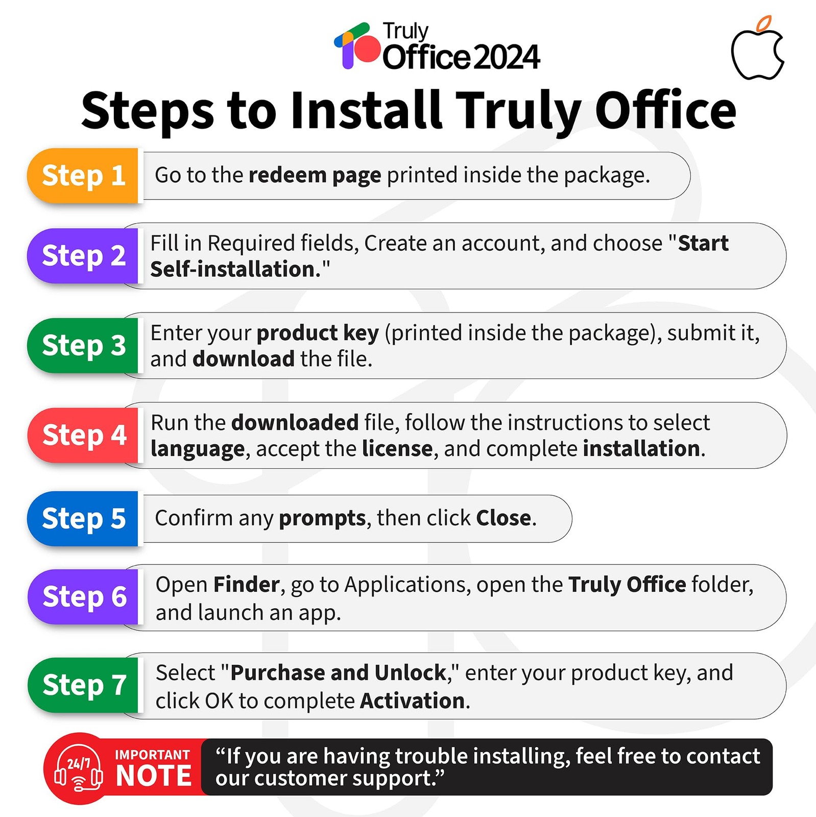 TrulyOffice 2024 Family License for Mac | 4 in 1 All Access TrulyOffice Suite…
