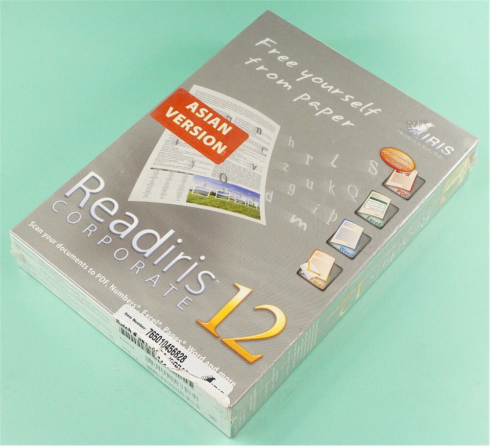 NEW I.R.I.S. Inc Readiris Corporate 12 OCR Software for MAC *ASIAN VERSION*