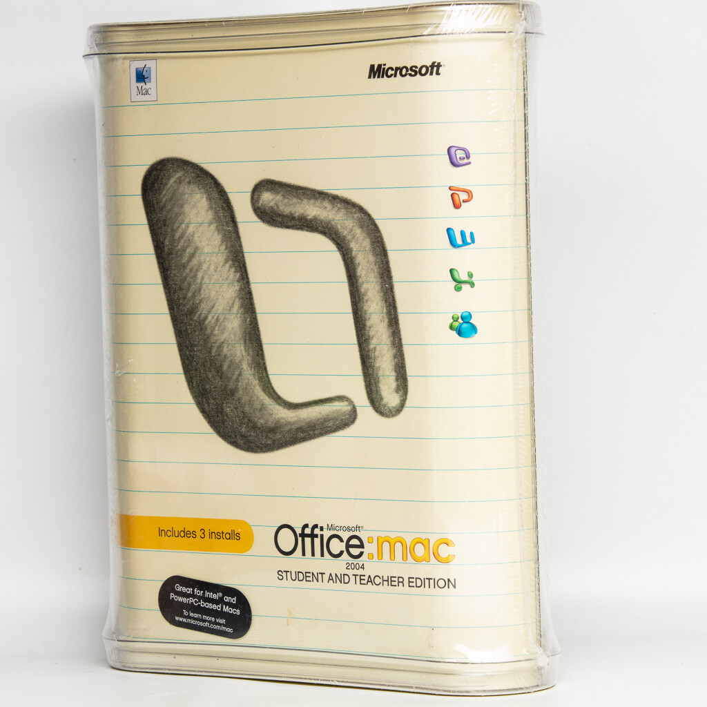 Microsoft Office 2004 for Mac Student Teacher Edition Sealed