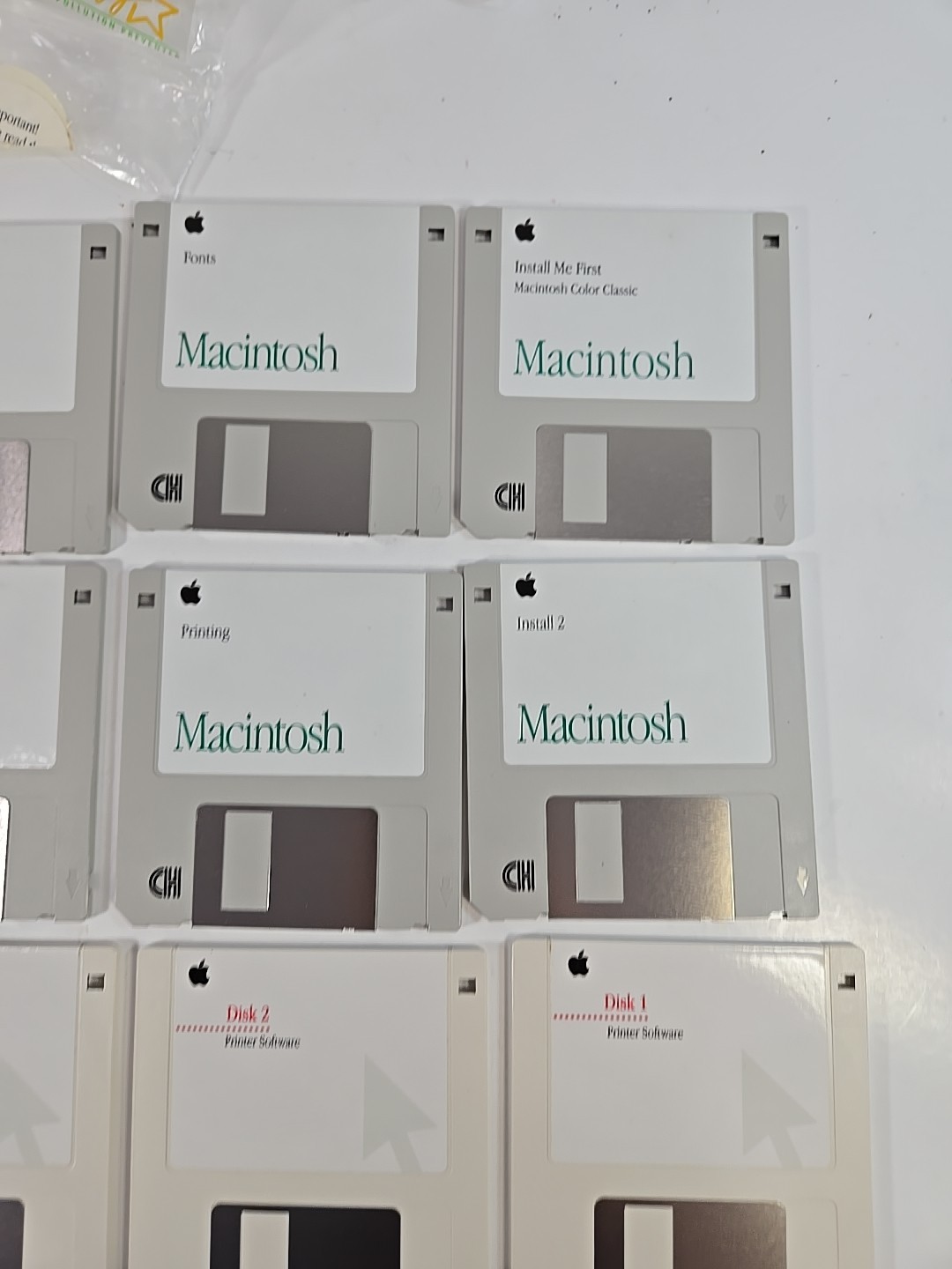 Lot 13 Apple Floppy Disk 3.5″ Install Macintosh,Mac OS Style Writer Software