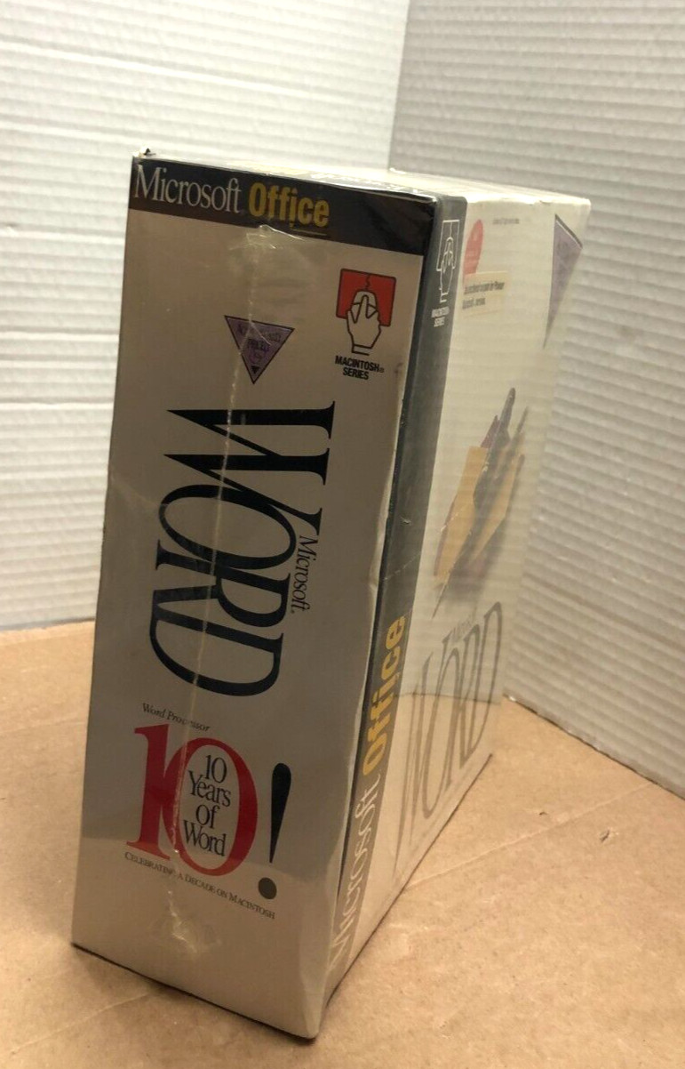 Microsoft Office Word Version 6.0 Retail Package NEW / (0794 PART NO. 60172)
