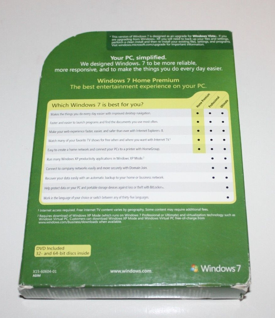 Microsoft Windows 7 Home Premium Upgrade with Key