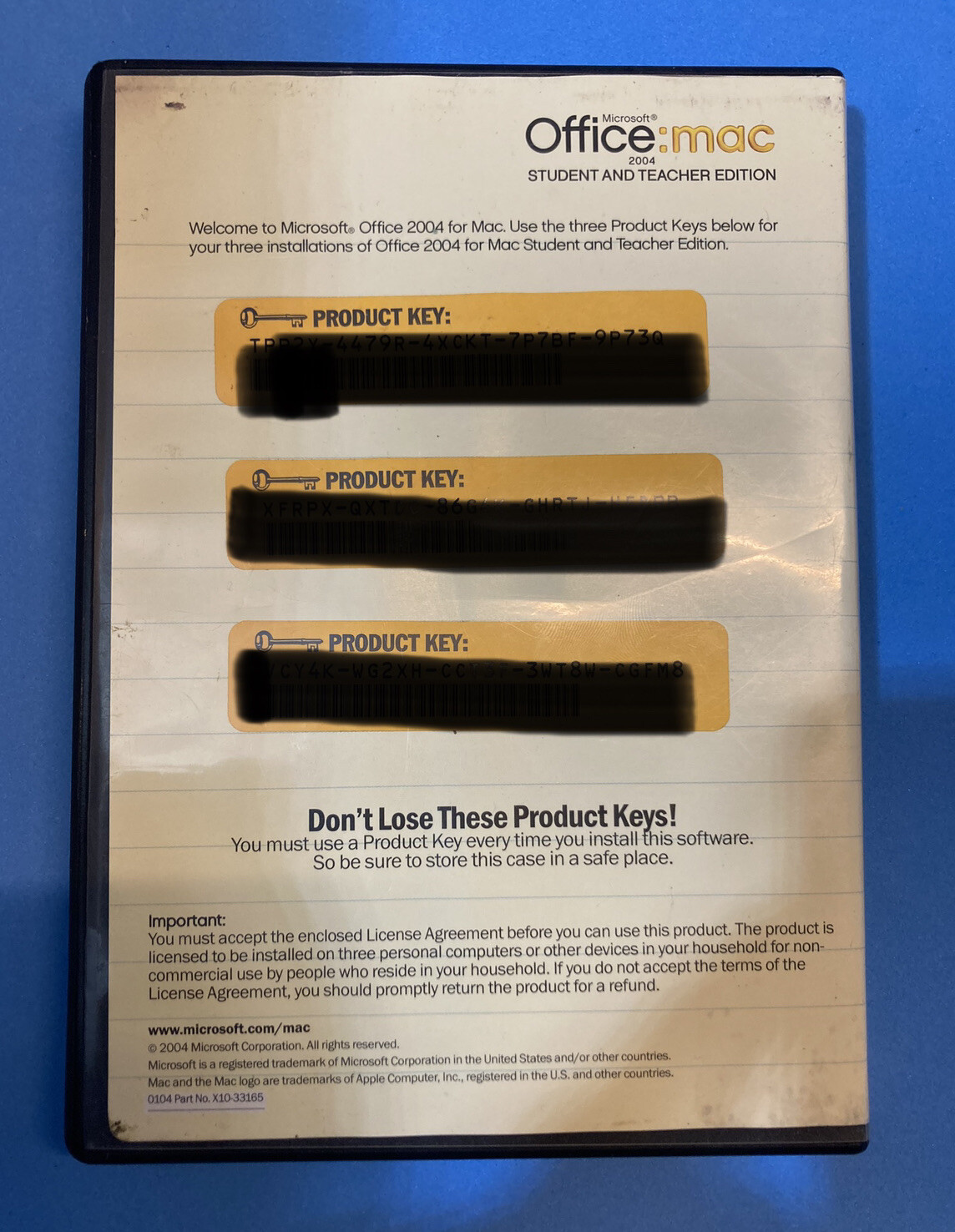 Microsoft Office Mac Student and Teacher 2004 Full Version Cmplete 3 Product Key