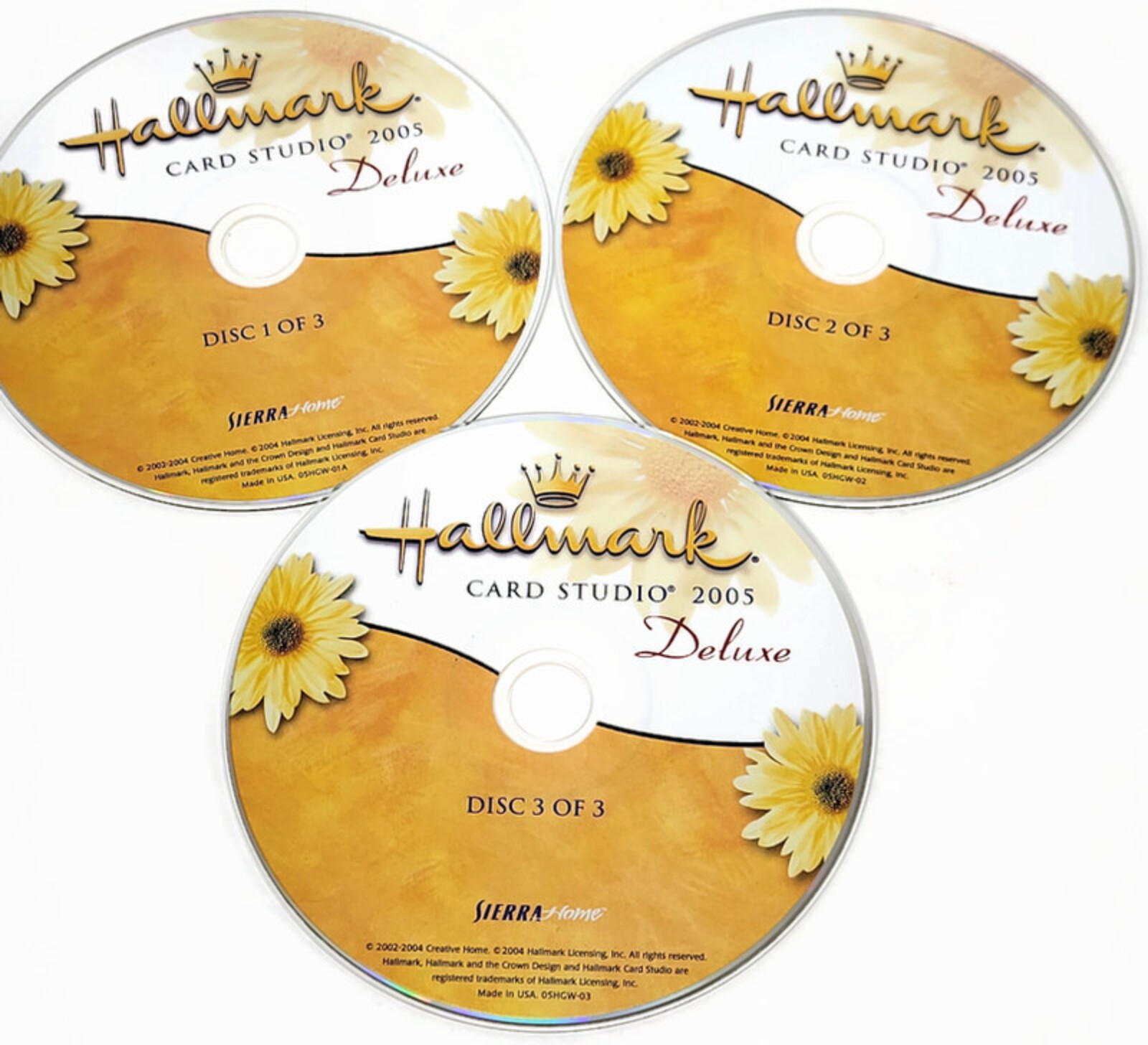 Hallmark Card Studio 2005 Deluxe 3 CD Set w/Booklet