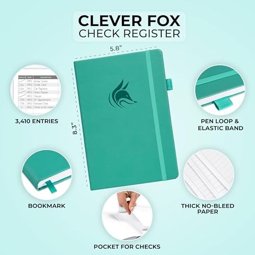 Check Register Book – Deluxe Transaction Register, Accounting Ledger Book,